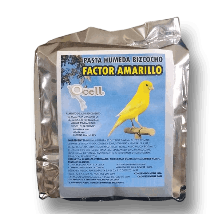 Pasta Humeda Bizcocho Factor Amarillo